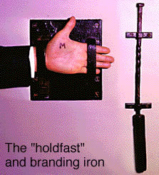 the holdfast and branding iron
